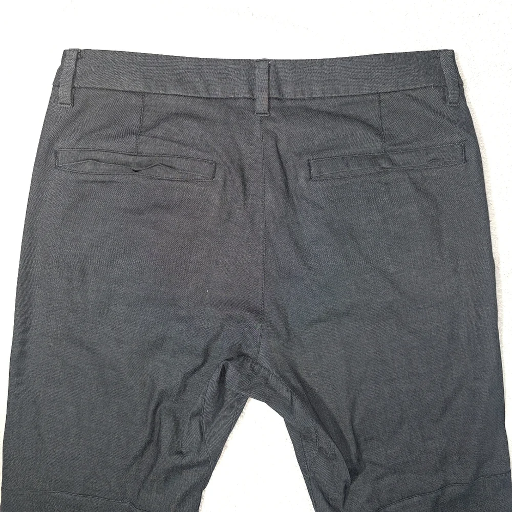 Lululemon Mens Commission Pants Slim 32 Dark GrayChino Secure Pocket Stretch